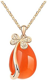 First Love "Butterfuly Tears" Crystal Fashion Lady Pendant Necklace