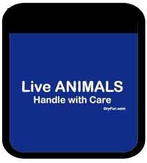 DryFur Pet Carrier Comfort Grips - Live Animals (Blue)