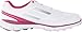 adidas Women's Adizero Sport II Golf Shoe,Running White/Metallic Silver/Bahia Magenta,9.5 M US