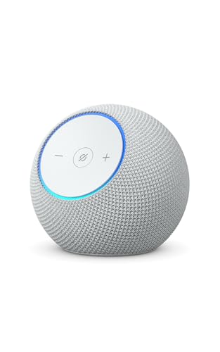 Certified Refurbished Amazon Echo Dot Max (newest gen), Bluetooth speaker with room-filling sound and built-in smart home hub, Glacier White