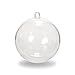Darice Clear Plastic Acrylic Fillable Christmas Ball Ornament - 80mm (Pack of 12)