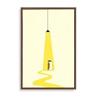 Framed Canvas Wall Art Abstract Colorful Canvas Prints Home Artwork Decoration for Living Room,Bedroom - 16x24 inches