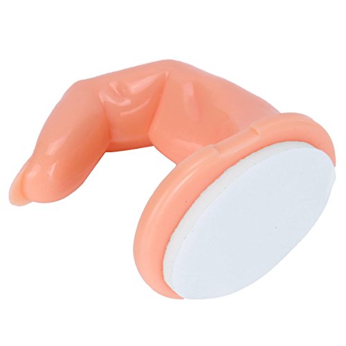 Pro UV Gel Polish Acrylic Nail Art Tips Practice Fake False Fingers Training Display Tools (Set of 4) Gift