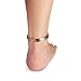 VITEROU Womens Pure Copper Magnetic Therapy Anklet with Healing Magnets for Feet and Ankles Arthritis and Carpal Tunnel,11 Inches
