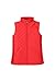 Bienzoe Women Casual Zip Quilted Sleeveless Light Weight Vest Red Size M