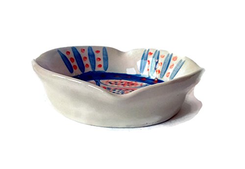 Handpainted cute ashtray, pottery cigar ashtray