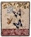 Simply Home Butterfly Floral Woven Tapestry Blanket Throw Mid-Size Made in the USA SKU TPM903