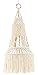 Mkono Macrame LampShade Ceiling Pendant Light Shade Tasseled Chandelier Boho Wedding Hanging Handwoven Home Decoration