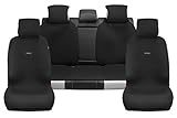 Sojoy Universal Four Seasons Full Set of Car Seat Cover and Cushions (Classic Black)