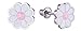 Screw Back Flower Daisy Stud Hypoallergenic Earrings for Kids, Baby, Toddler, Little Girls with Surgical Steel Post for Ultra Sensitive Ears with Secure Safety Screwback (Pink)