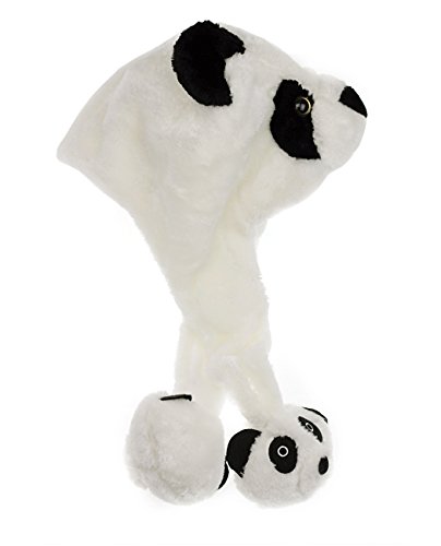 NYFASHION101 Short Panda Animal Hood with Plush Pom Poms