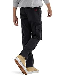 Wrangler Authentics Boys' Cargo Pant, Black, 7