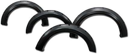 Autobotusa Blk Pocket Rivet Front+Rear Fender Flares Kit Wheel Cover 04-08 F150/06+ Mark LT