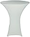 Goldstream Point White 32 Inch Round x 43 Inch Tall Spandex Cocktail Tablecloth Folding Cover Stretch