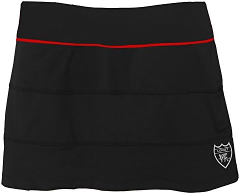 Loriet Girls Vienna Performance Skorts Black/Red Large
