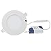 Lemonbest 6W LED Panel Light + LED Driver , Round Recessed Downlight, Warm White