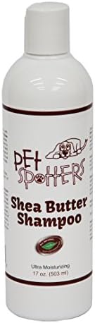 Petspotters Shea Butter Shampoo, Natural-Gentle-Great for Sensitive Skin, Relieves Skin of Itch &amp; Restores Essential Oils, Free of Dyes &amp; Fragrances Hypo-Allergenic