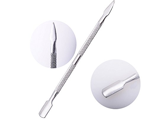 Lautechco® 3pcs Stainless Steel Cuticle Pusher Nail Pusher Manicure Trimmer Cuticle Remover Metal Cuticle Trimmer Nail Cuticle Pusher (Type D) - Thumbnail 5