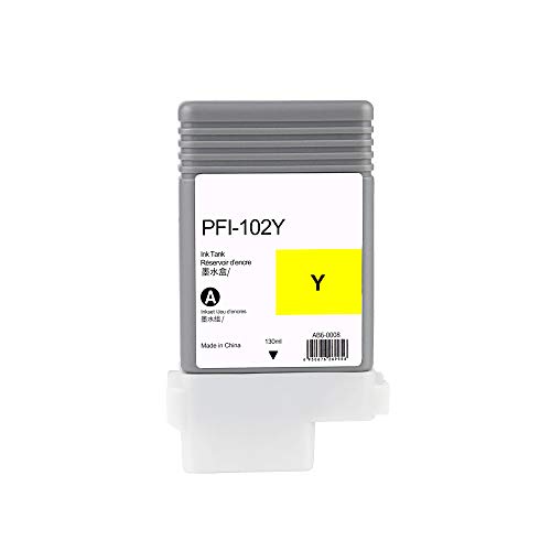 MS.R Compatible Ink Cartridges Replacement for Canon PFI-102 Professional Inkjet iPF500, iPF510, iPF600, iPF605, iPF610, iPF700, iPF710, iPF720 Printers (2MBK, BK, C, M, Y) 6 Pack