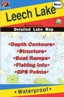 Fishing Hot Spots Map for Leech Lake in Minnesota