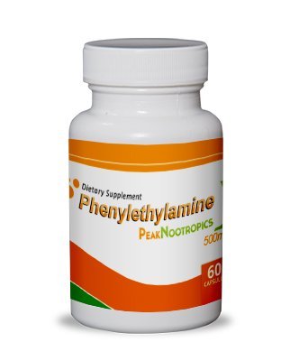 PeakNootropics Pea (Phenylethylamine) Capsules - 60 Count 500 mg Caps - Nootropic Supplement PeakNootropics Pea (Phenylethylamine) Capsules - 60 Count 500 mg Caps - Nootropic Supplement