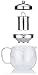 Glass Teapot with Infuser for Blooming and Loose Leaf Tea Pot by Cozyna | Holds 3-4 Cups | Includes Recipe Book
