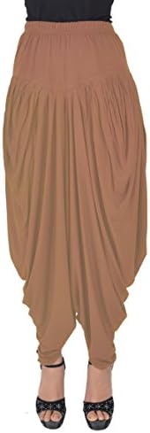 SHYIE Women's Skin Fawn Patiala Salwar With Lycra- XL