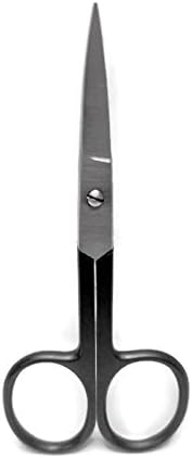 Precision CURVED BLACK NAIL SCISSOR Sharp Manicure Scissors For Men And Women - Mens Grooming Scissors - Small Beard Scissors