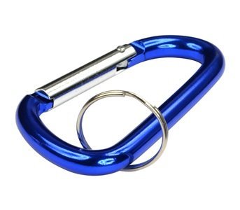 WIWAPLEX 5 PCS Carabiner D Ring with keychain Durable Hooks for Camping, Hiking, Fishing and Outdoors (Simple 5 colors) - Thumbnail 2