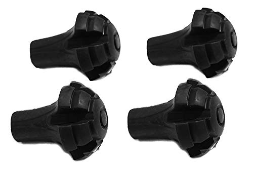 Hiker Hunger Extra Durable Rubber Tips, Paws, Ferrules: Accessories & Replacements for Trekking Poles (4 Pack)