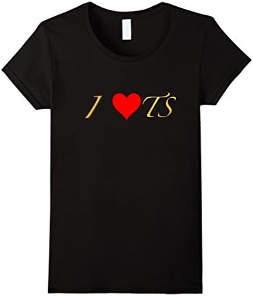 Womens I Heart TS T-Shirt Medium Black