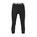 Devoropa Youth Boys Compression Pants 3/4 Length Sports Tights Leggings Soccer Basketball Base Layer