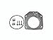 LS Throttle Body Adapter / LS3 4 Bolt Intake to LS1 3 Bolt TB DBW DBC 551511