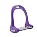HEEPDD Stirrups for Saddle, 5Colors Premium Safety Reflex 3D Wide Track Aluminum Die Casting Colored Paint Horse Stirrup (Purple)thumb 1