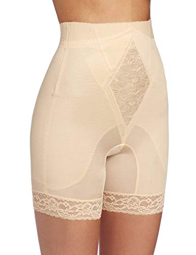 Rago Women's Hi Waist Long Leg Shaper, Beige, X-Large (32)