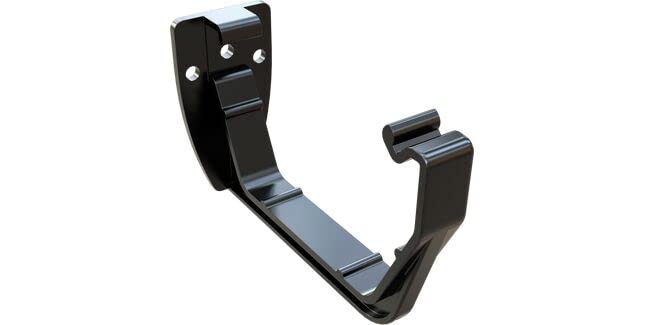 Pack of 3 x FreeFlow FRS609B 114mm Square Gutter Fascia Bracket Black