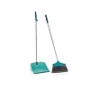 Leifheit Veegset Classic met steel en open schep, stofschepset met gespleten borstelharen, bezem en veegschep met extra…