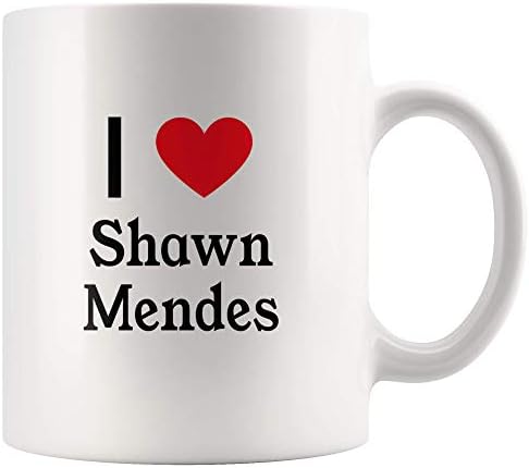 I Love Shawn Mendes Tea and Coffee Mug: 11oz Tea and Coffee Mug Merchandise For Fans Of Shawn Mendes!