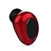 Bluetooth Headphones,Bpuls bluetooth earbuds V4.1 Wireless Mini Invisible Car Headset [Magnetic Charging] Single In Ear Earpiece Smallest Wireless Bluetooth Earbud Earphone with HD Mic-M18 (Red)
