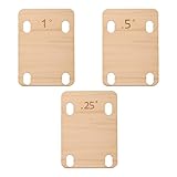 3pcs Guitar Neck Shims, Solid Maple Wood Guitar