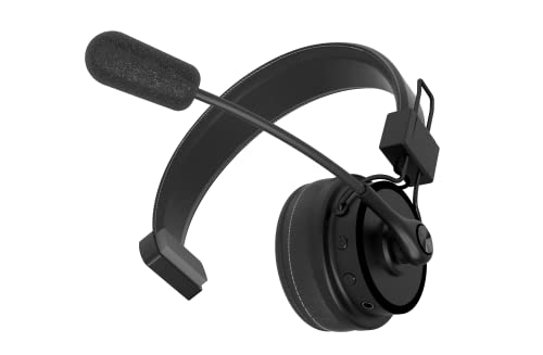 Blue Tiger Elite Ultra 2.0 Wireless Bluetooth Headset – One-Ear Piece Trucker Professional Headset - Bluetooth 5.2 with Microphone – 60 Hours Talk Time, 1200 Hours Standby