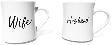 Love and Respect Ceramic Husband and Wife Coffee Mug Set