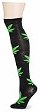 Leotruny Women's Knee High Marijuana Leaf Weed Socks One Size