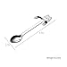 ZBGOROW Cute Cat Spoons for Stirring Coffee and Tea, 4.6 Inches Mini Spoons, 18/8 Stainless Steel Spoon Set, in 4 Assorted Colors