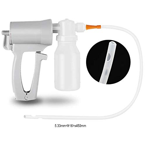 Finlon Phlegm Suction Pump Manual Vacuum Suction Pump Outdoor Portable Handheld Pump for Emergency First Aids Kit