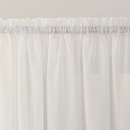 No. 918 Emily Sheer Voile Rod Pocket Door Curtain Panel, 59" x 72