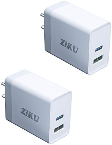 30W USB C Charger [2 Pack] ZIKU Dual Port iPhone Fast Charger Power Adapter PD Charger for iPhone 12/12 MINI/12 Pro/12 Pro Max, MagSafe Duo, 11/11 Pro/Max/XR/XS/X, Galaxy S20/ S10, iPad Pro and More