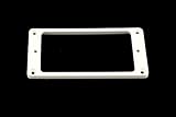 Humbucking Pickup Ring Set Neck/Bridge Slanted White Allparts PC-0743-025