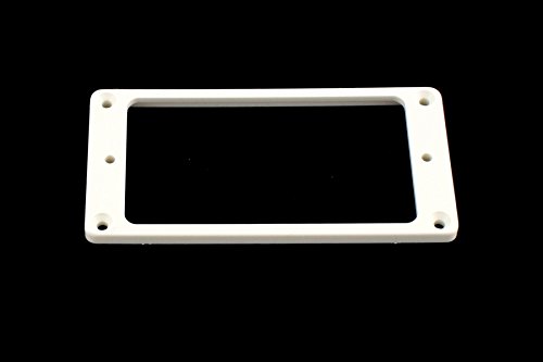 UPC 645208012129, Allparts PC-0743-025 Humbucking Pickup Rings Flat Slanted White