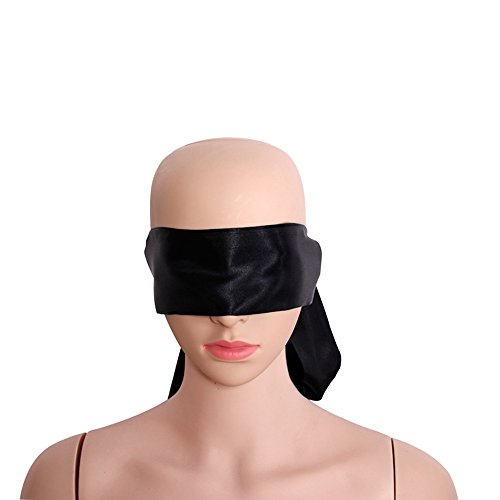 Blindfold fetish eye mask sm bondage restraints no peeking for fl…
